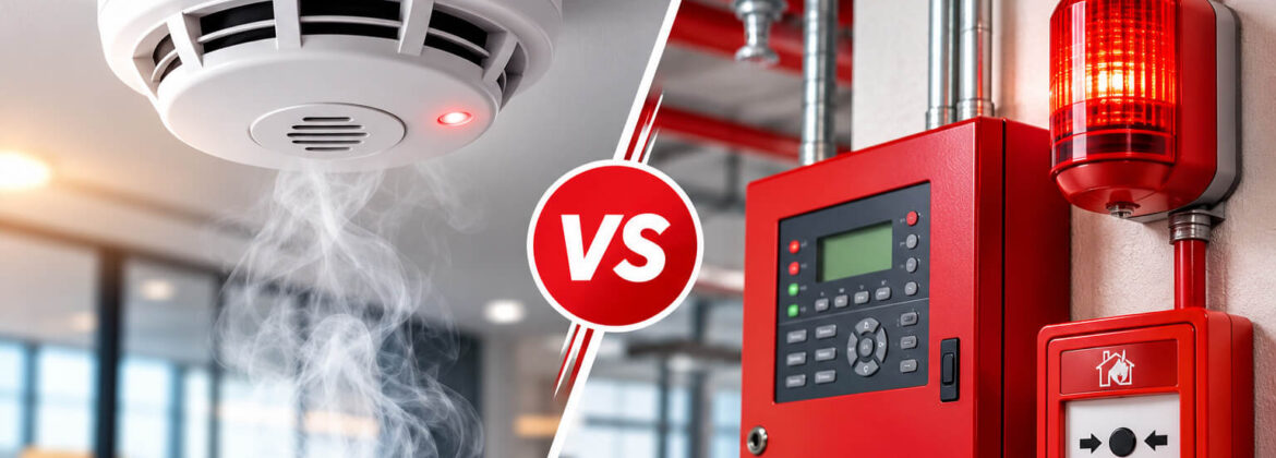 Detector de humo versus sistema de alarma contra incendios