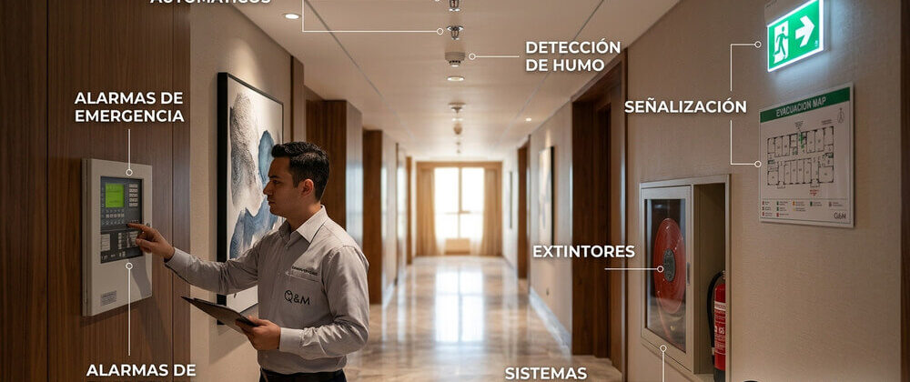 Sistema contra incendios en hoteles