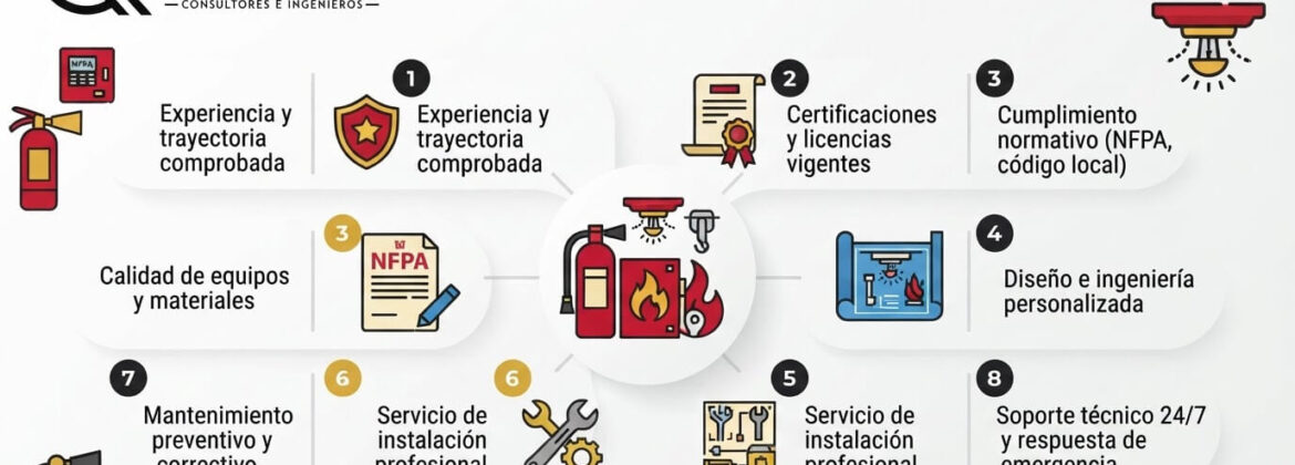 ¿Cómo elegir una empresa de sistemas contra incendios: 8 criterios clave?