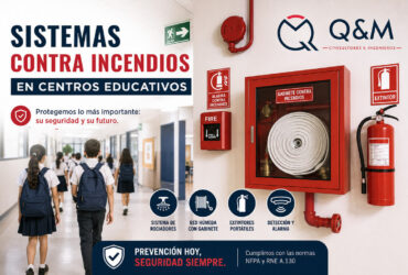 Sistemas contra incendios en centros educativos