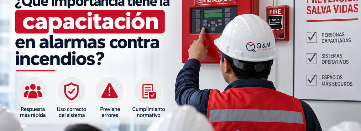 ¿Qué importancia tiene la capacitación en alarmas contra incendios?