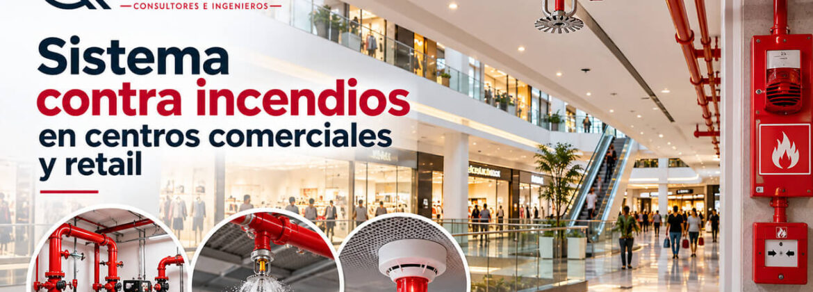 Sistema contra incendios en centros comerciales y retail